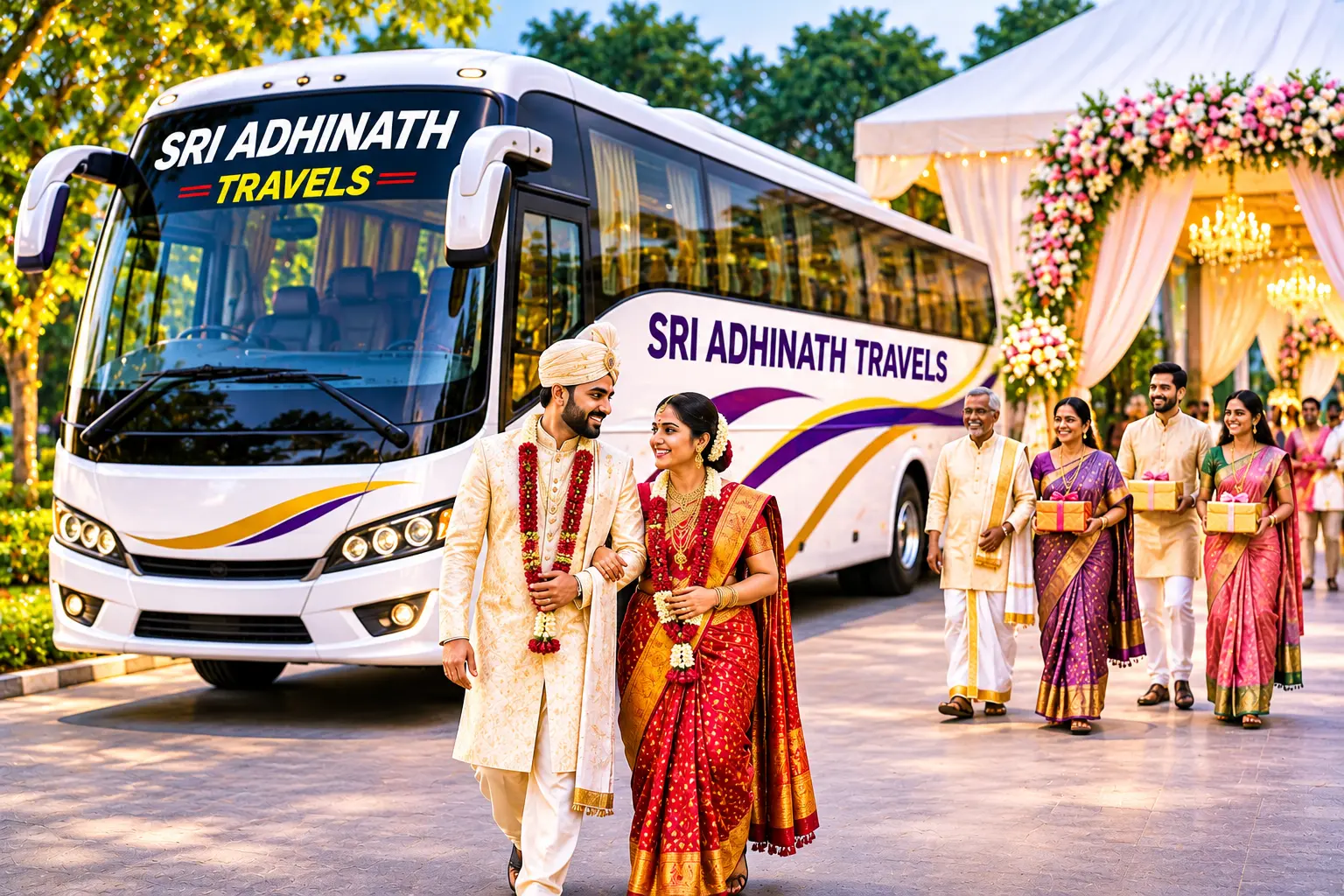 Wedding Guest Transport Bus Chennai
